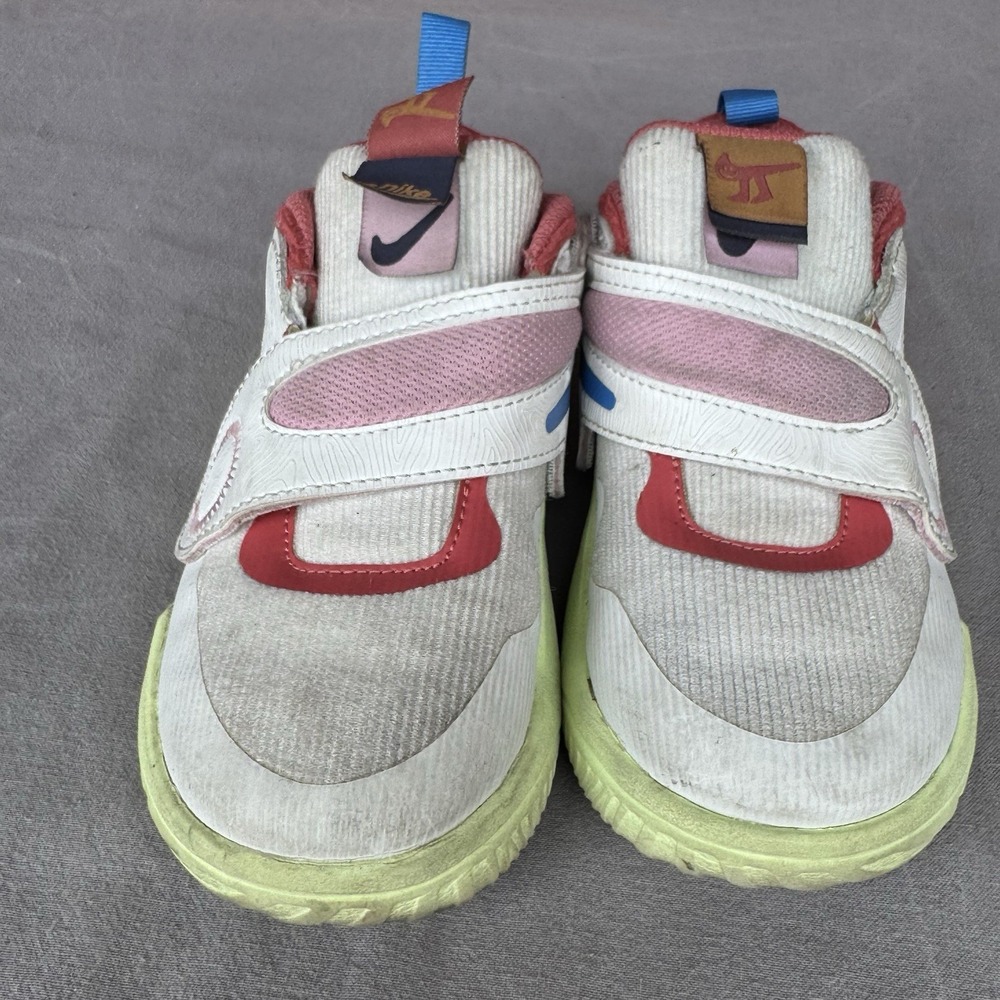Size 10c - (TD) Nike Team Hustle D11 Summit White Barely Volt FJ1394-100 - Picture 3 of 8